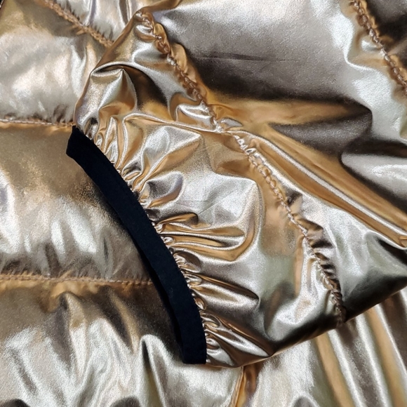 Spyder water resistant rose gold puffy hoodie women jacket size L New - Picture 11 of 15